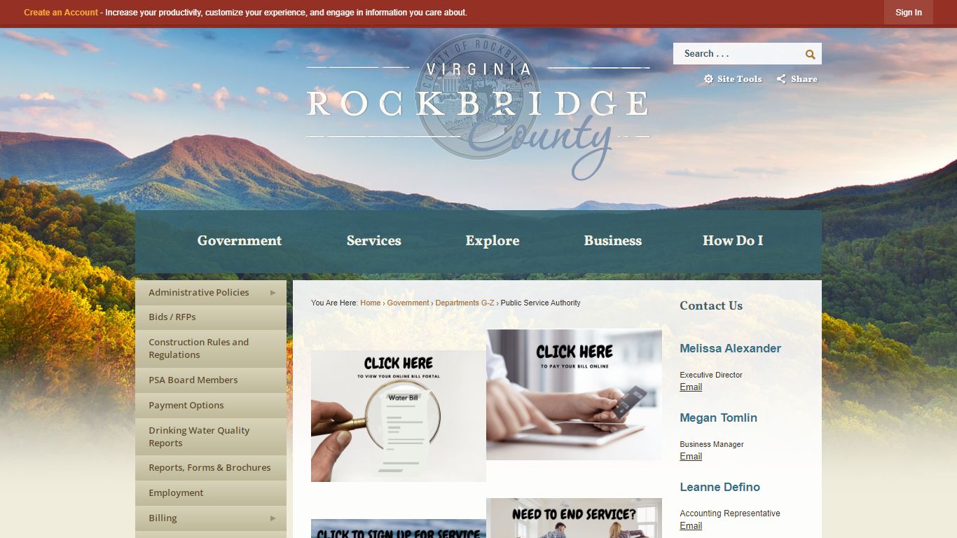 Public Service Authority | Rockbridge County, VA - Official Website